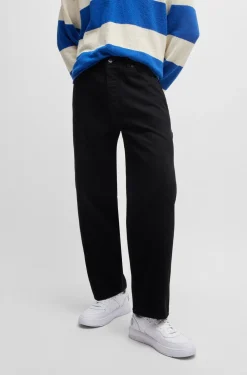 HUGO BOSS Baggy-fit Jeans In Cotton Denim | Pants