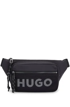 HUGO BOSS Belt Bag With Contrast Logo And Mesh Overlay | Bags