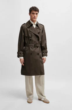 HUGO BOSS Double-breasted Trench Coat | Jackets And Coats