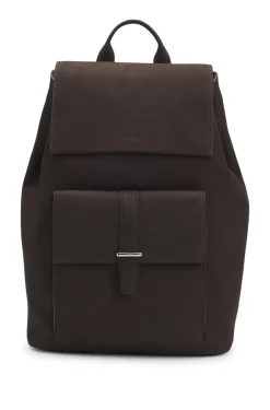 HUGO BOSS Drawstring Backpack In Nubuck With Branded Trims | Bags