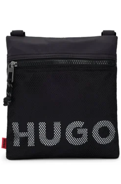 HUGO BOSS Envelope Bag With Detachable Strap And Mesh-covered Logo | Bags