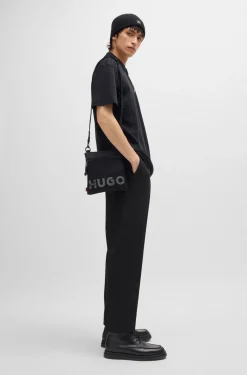 HUGO BOSS Envelope Bag With Detachable Strap And Mesh-covered Logo | Bags