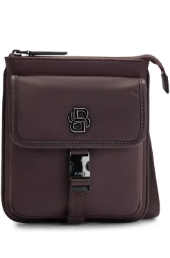 HUGO BOSS Envelope Bag With Double B Monogram And Matte Finish | Bags