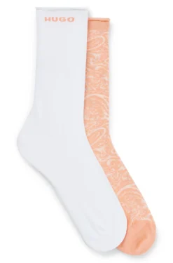 HUGO BOSS Two-pack Of Socks In A Cotton Blend | Women Underwear, Pajamas, And Socks